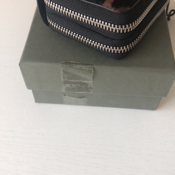 All Saints Kim Genuine Calf Hair/Leather Cardholder (NWT) - Picture 11 of 11